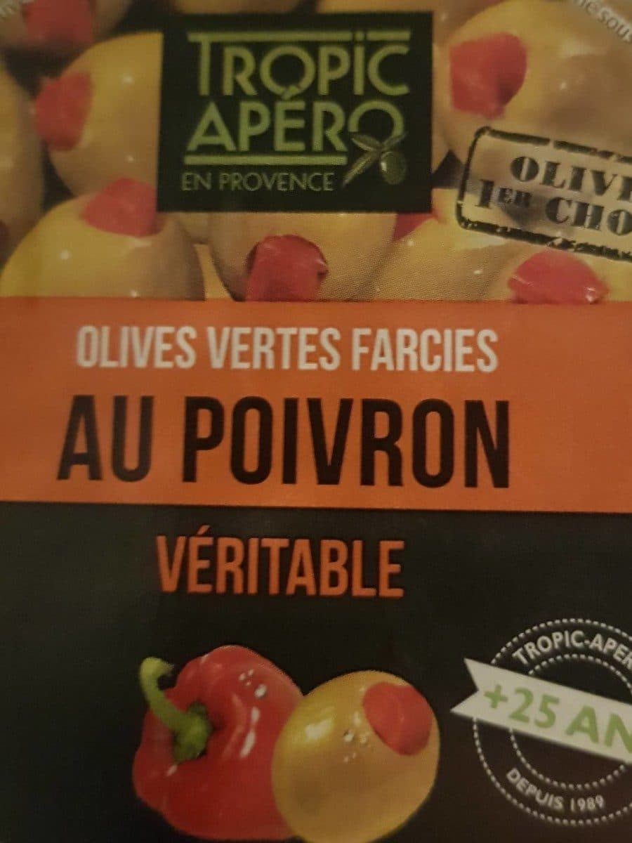 Open Food Facts Olives vertes farcies au poivron packshot