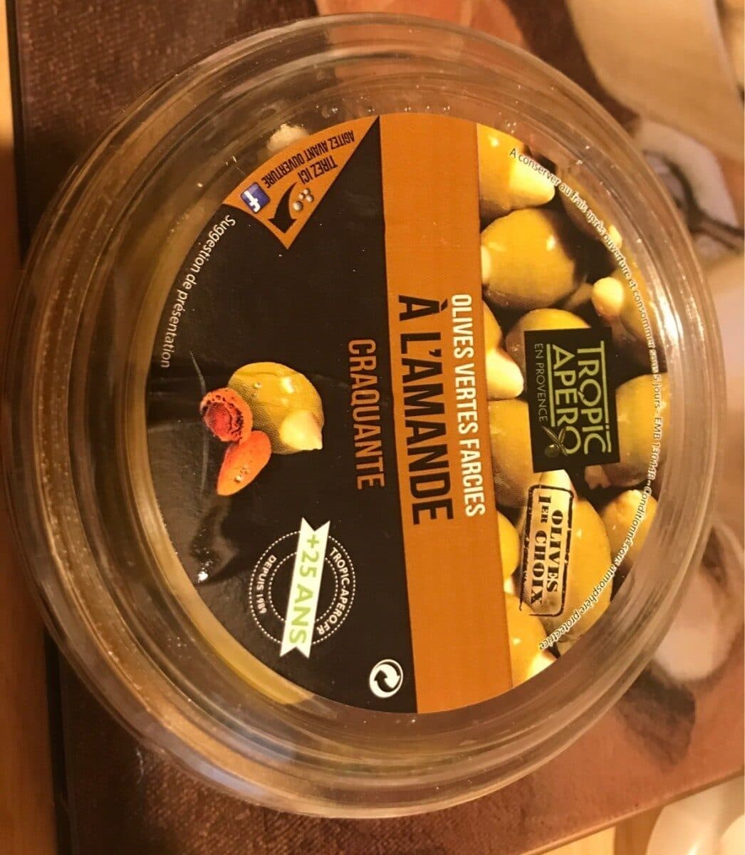 Tropic Apéro Olives vertes farcies a l'amande packshot
