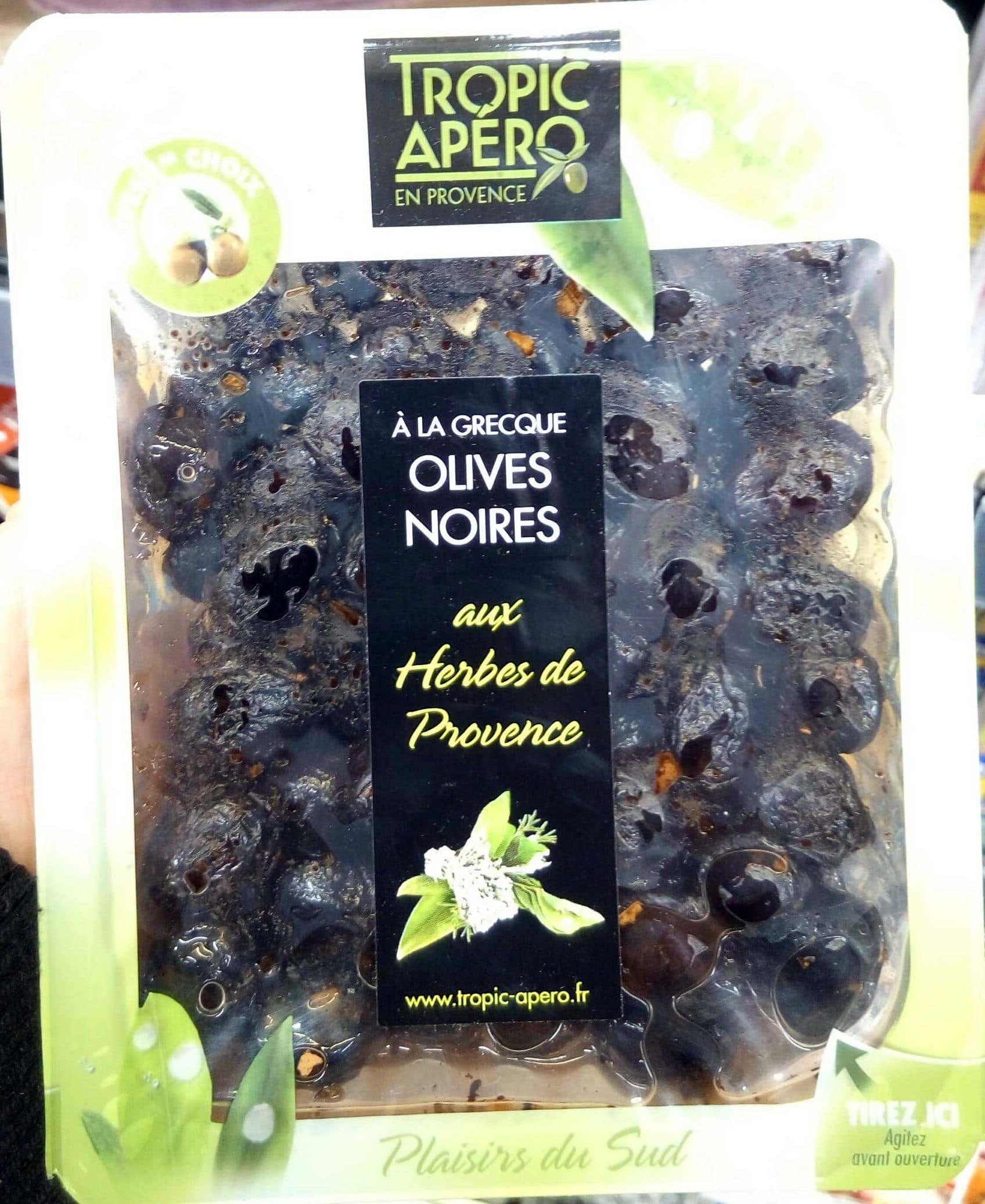 Tropic Apéro Olives noires aux Herbes de Provence packshot