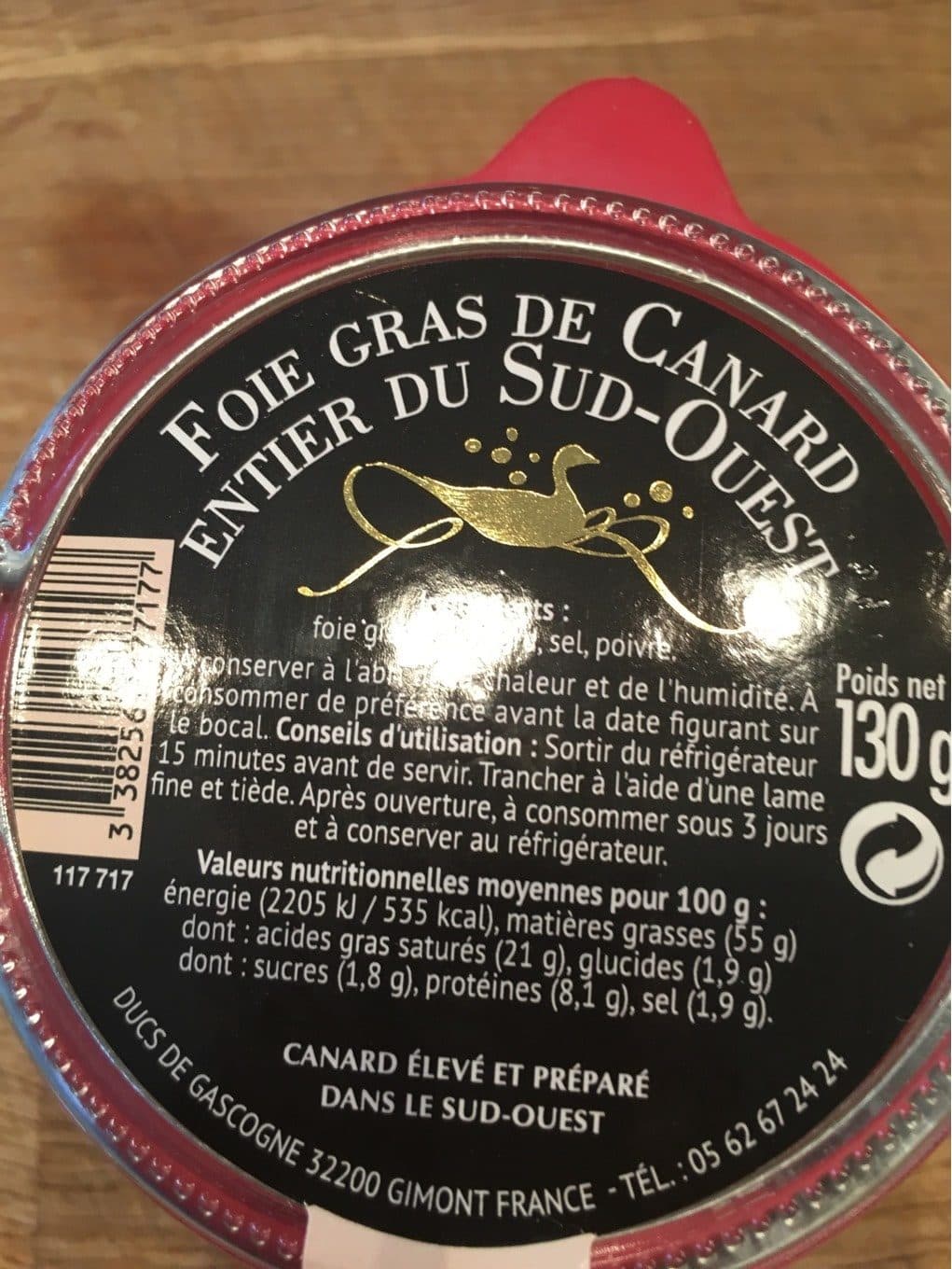 Ducs De Gascogne Foie gras de canard entier du Sud-Ouest packshot