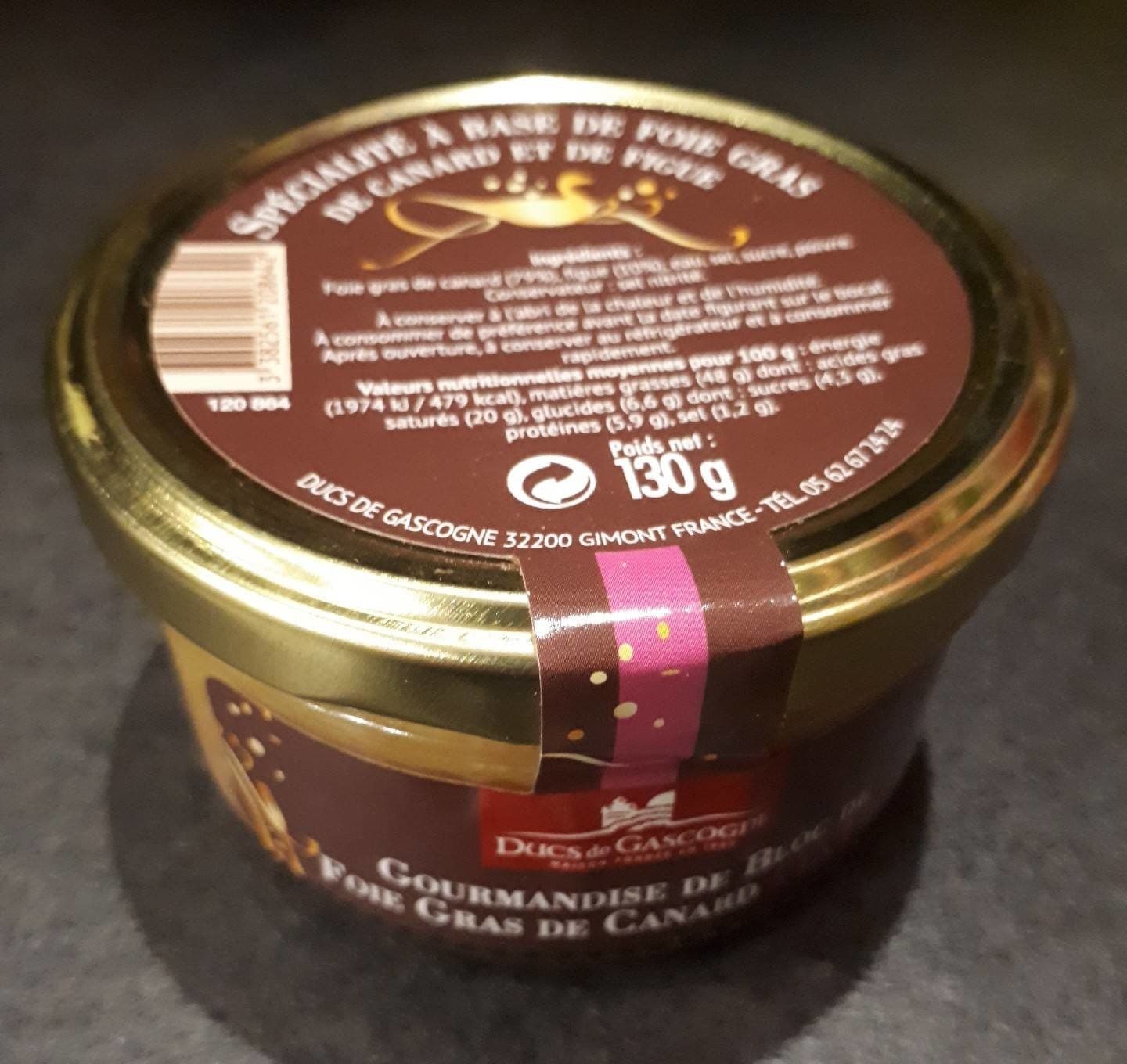Ducs De Gascogne Spécialité à base de foie gras de canard et de figue packshot