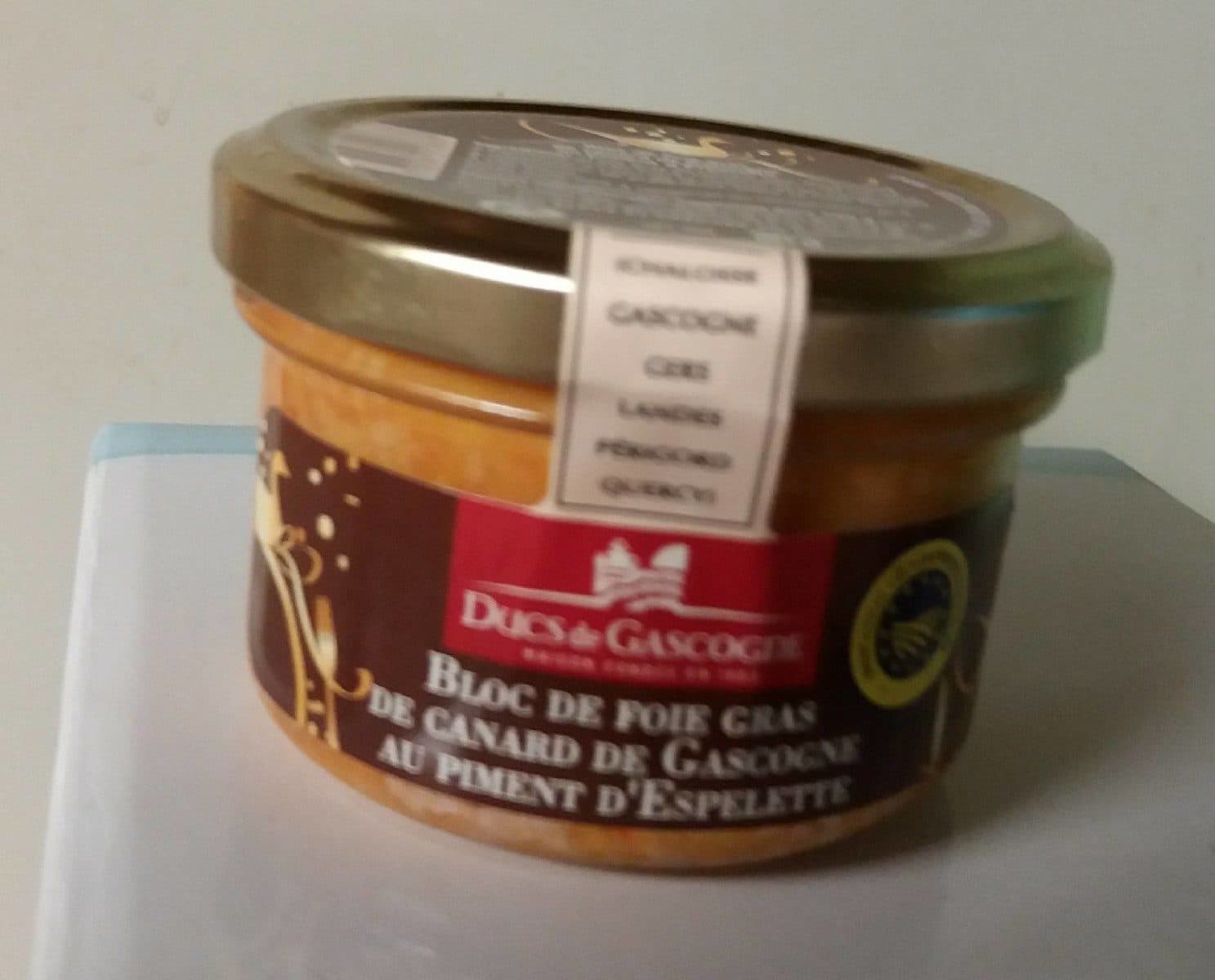 Ducs de Gascogne Bloc de foie gras de Gascogne au piment d'Espelette packshot