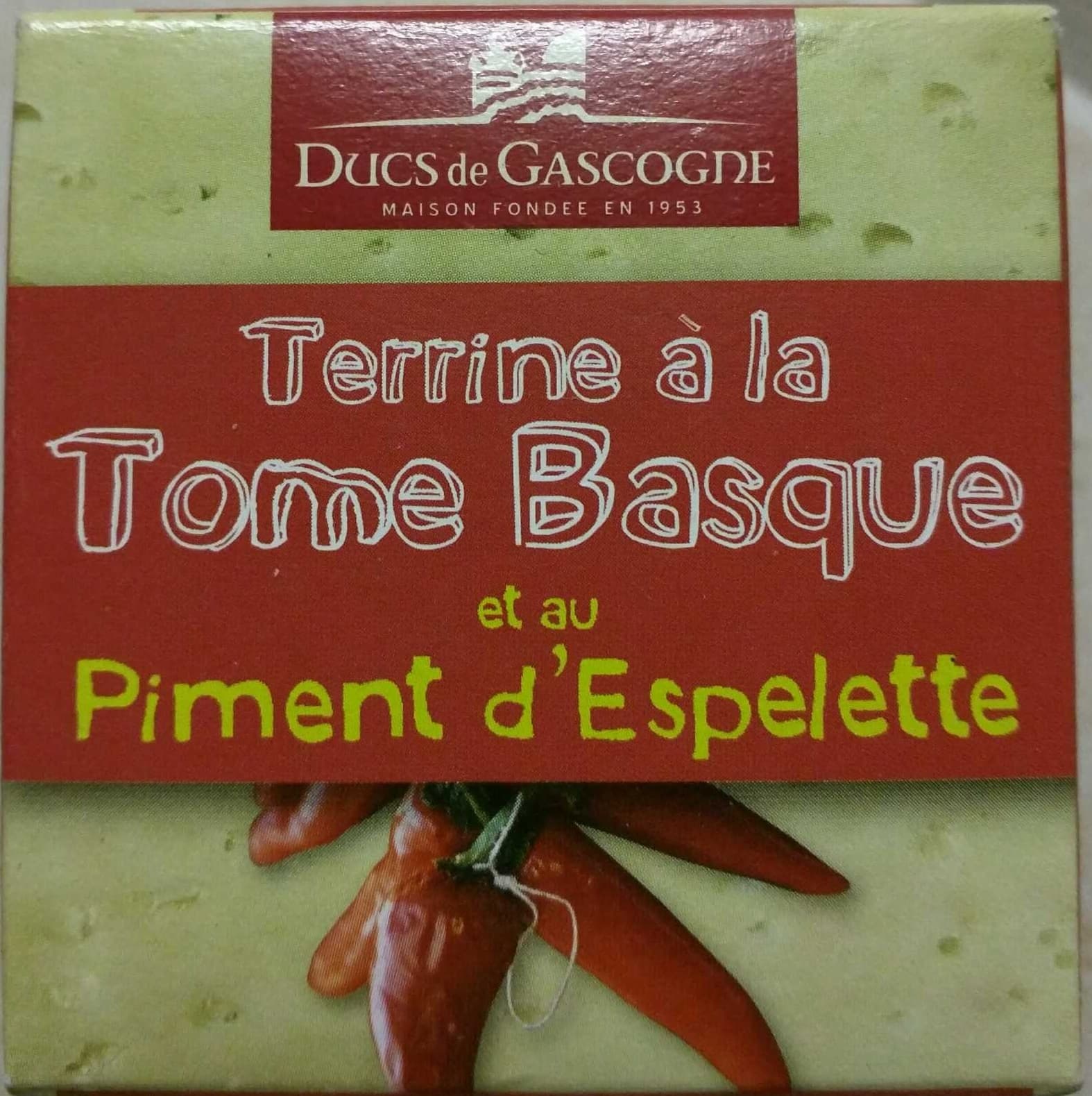 Ducs de Gascogne Terrine à la Tome Basque et au Piment d'Espelette packshot