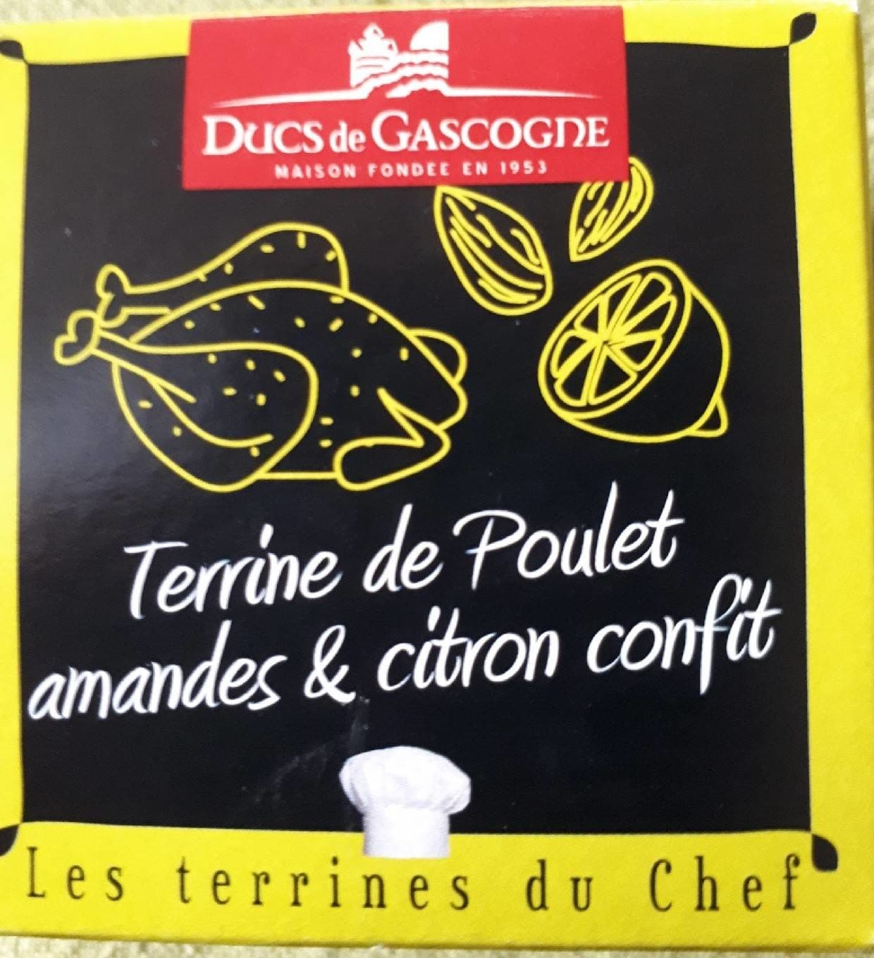 Ducs de Gascogne Terrine de poulet amandes et citron confit packshot