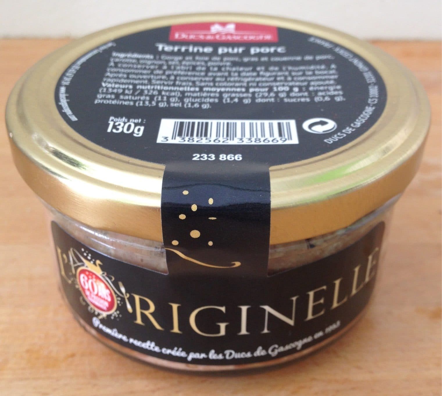 Ducs de Gascogne L'originelle - Terrine pur porc packshot