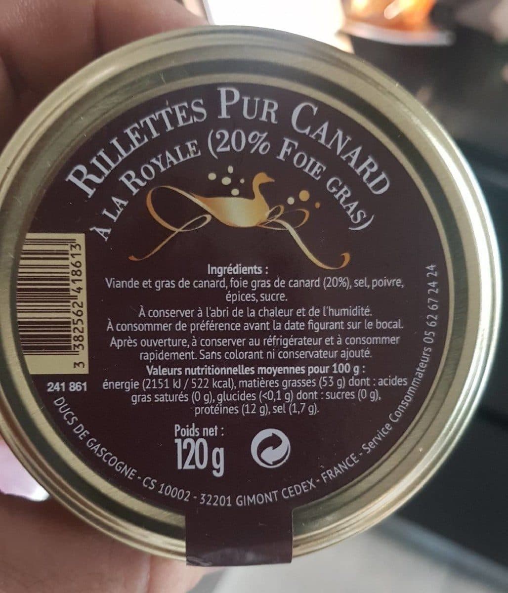 Ducs de Gascogne Rillettes pur canard à la royale packshot