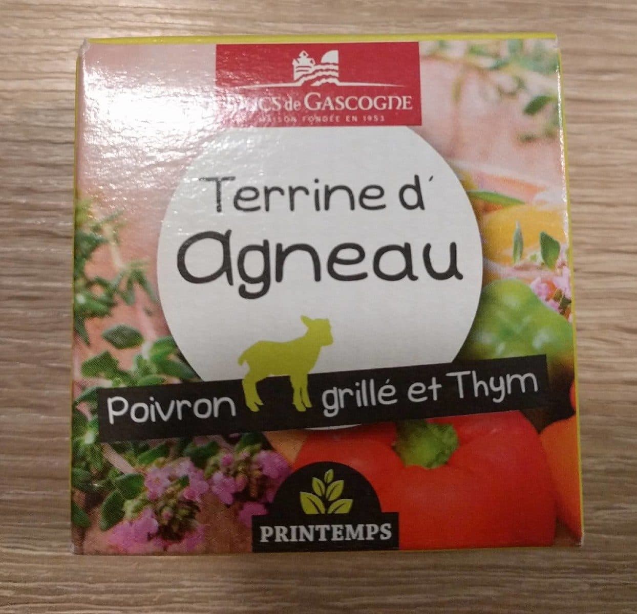 Ducs de Gascogne Terrine d'agneau poivron grillé & thym packshot