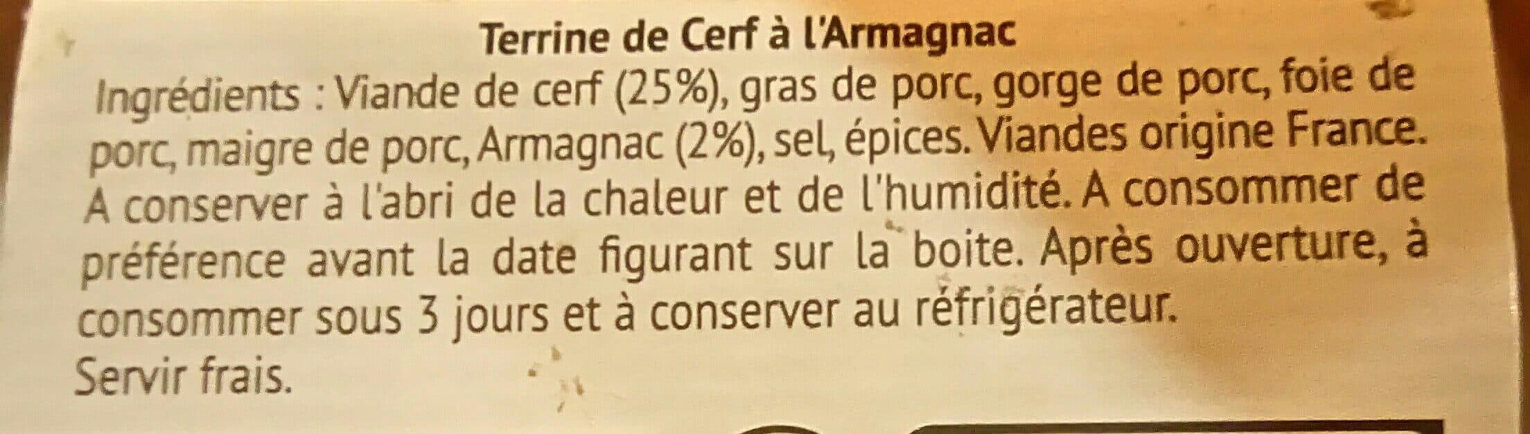 Jean De Veyrac Terrine de Cerf à l'Armagnac packshot