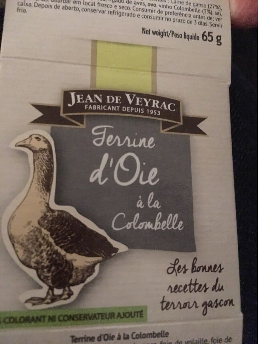 Jean de Veyrac Canardie Gänseterrine | 'terrine à L'oie' (65g Dose) packshot