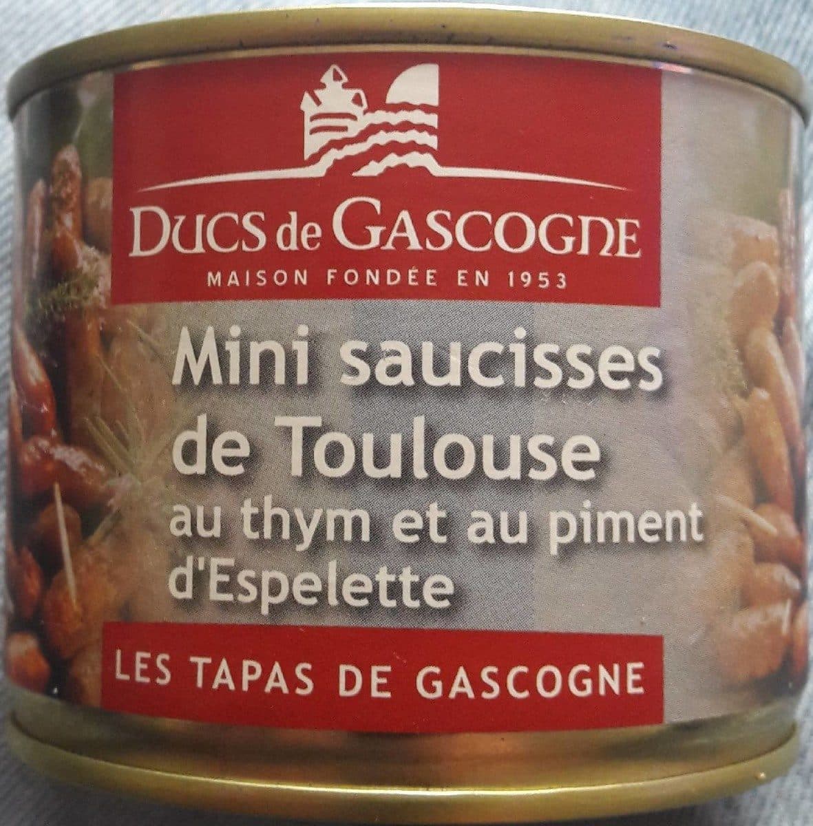 Ducs de Gascogne Mini saucisses de Toulouse au thym et au piment d'Espelette packshot