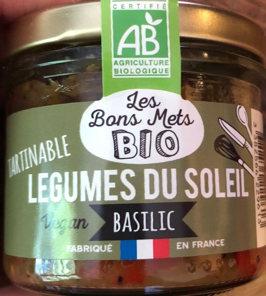 Open Food Facts Tartinable Legumes du Soleil Basilic packshot