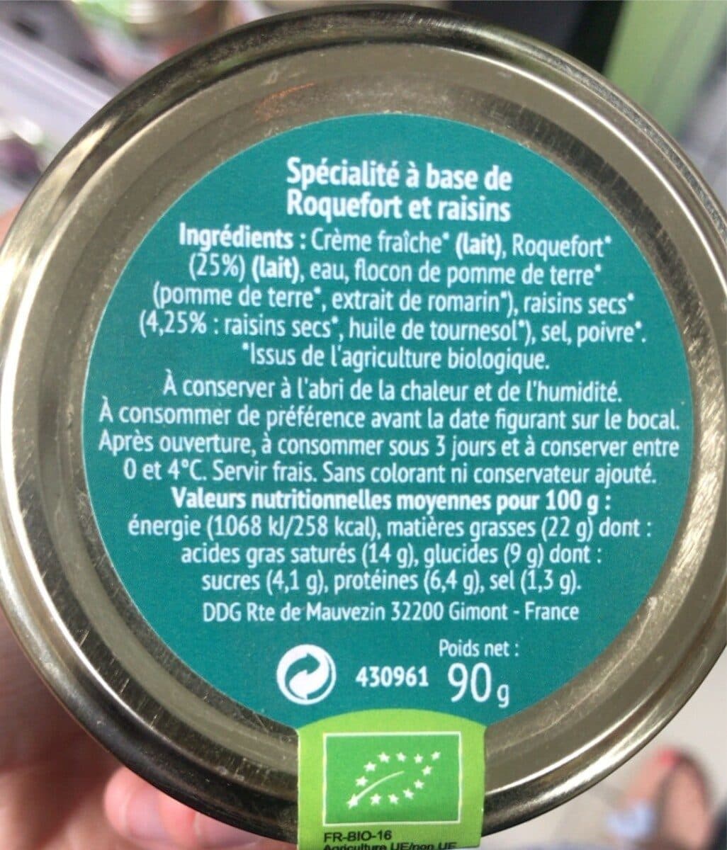 Les Bons Mets Bio Tartniable packshot