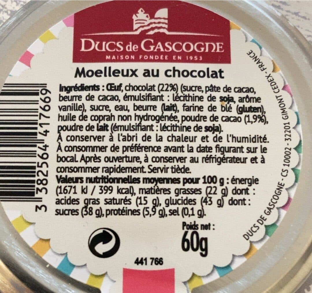 Ducs de Gascogne MOELLEUX AU CHOCOLAT packshot