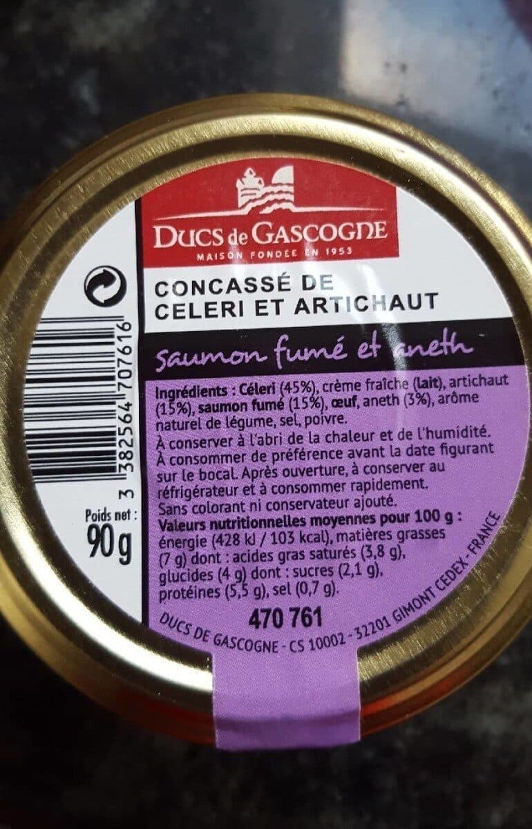 Ducs de Gascogne Cocasse de céleri et artichaut packshot