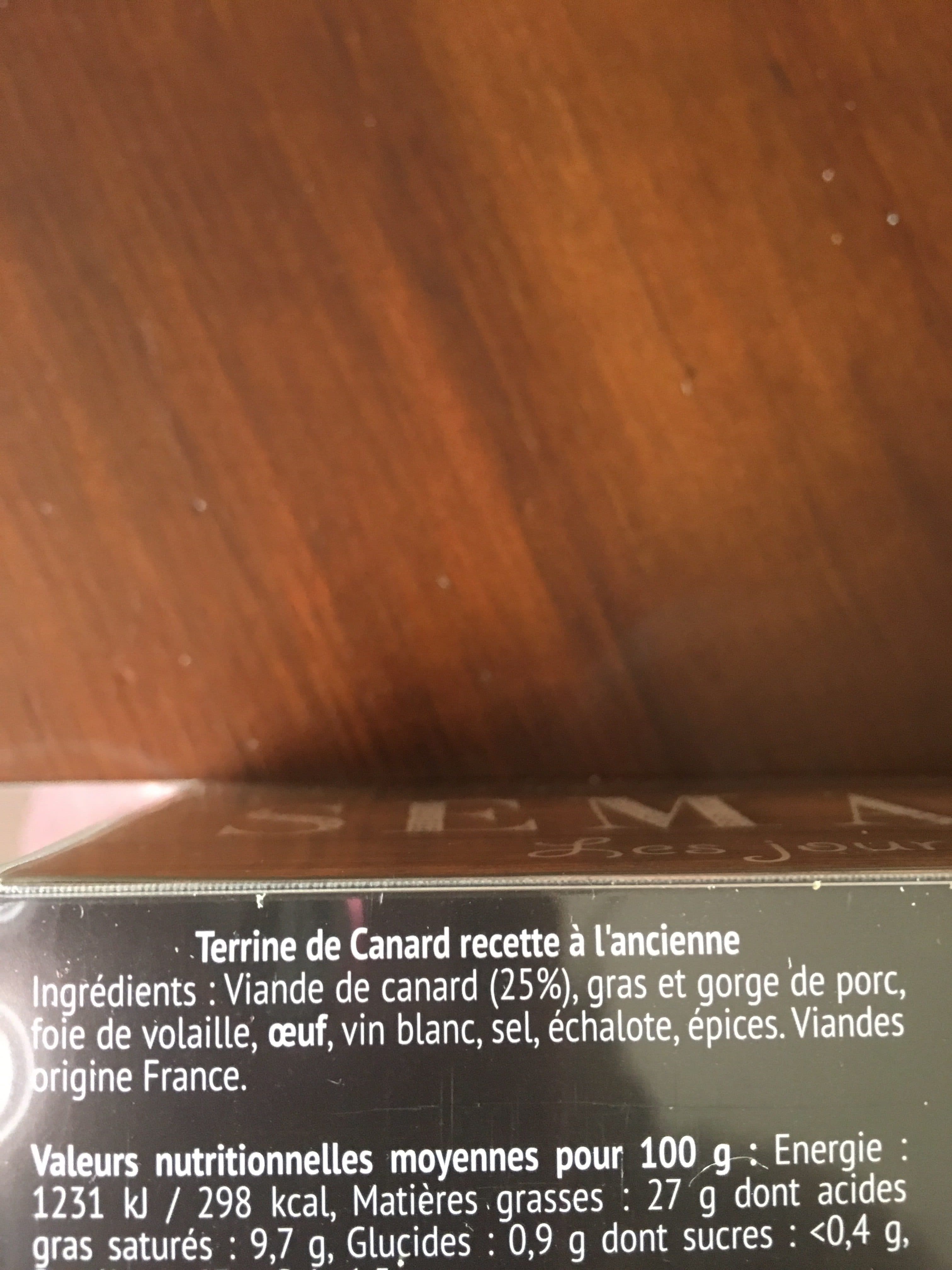 Canardie Semainier gourmand packshot