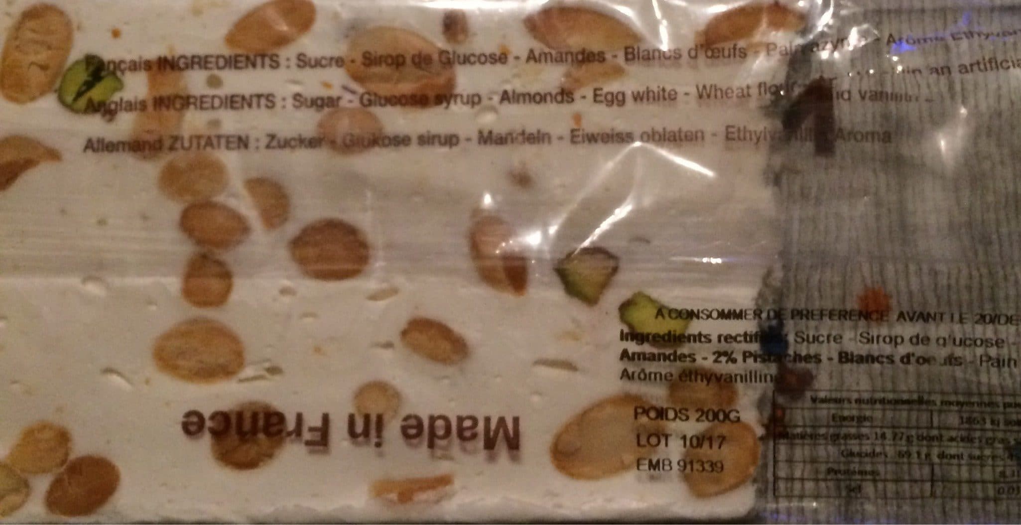 La Linoise Nougat packshot