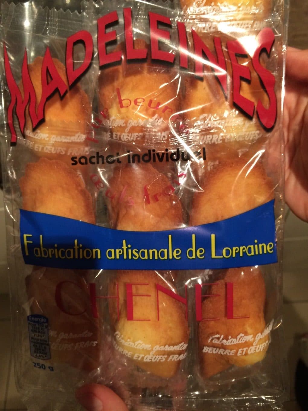 Chenel Madeleines packshot