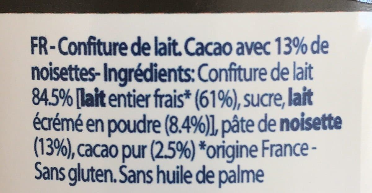 Open Food Facts Cacao Noisette Gourmet packshot