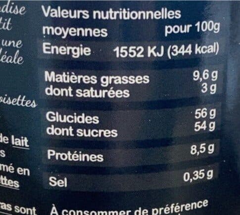 Open Food Facts Cacao Noisette Gourmet packshot