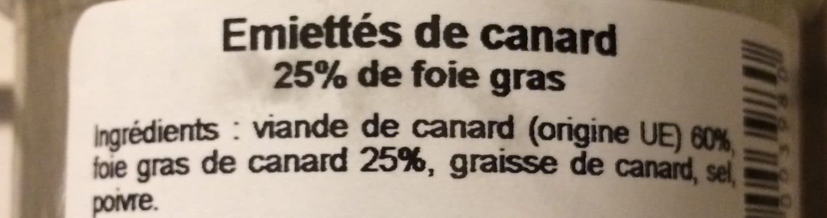 Les Treilles Gourmandes Emiettés de canard packshot