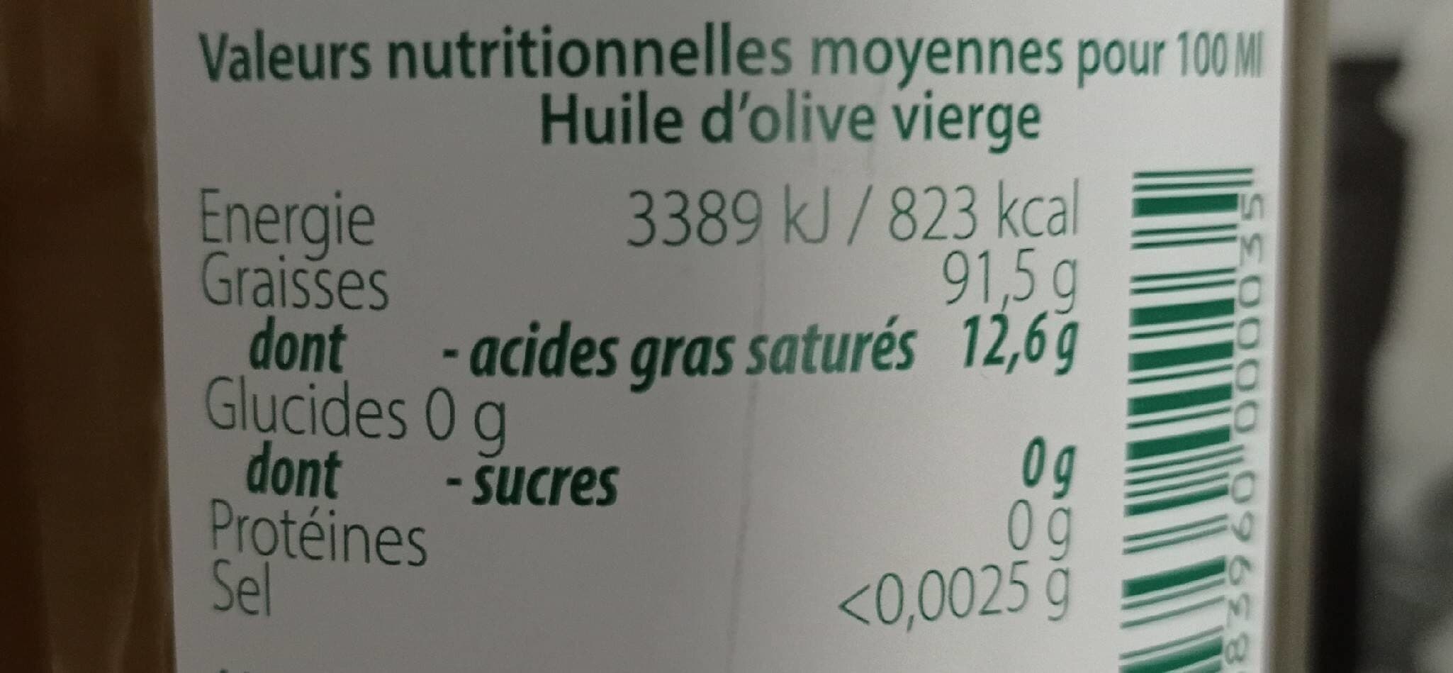 Open Food Facts Huile d'olive vierge extra packshot