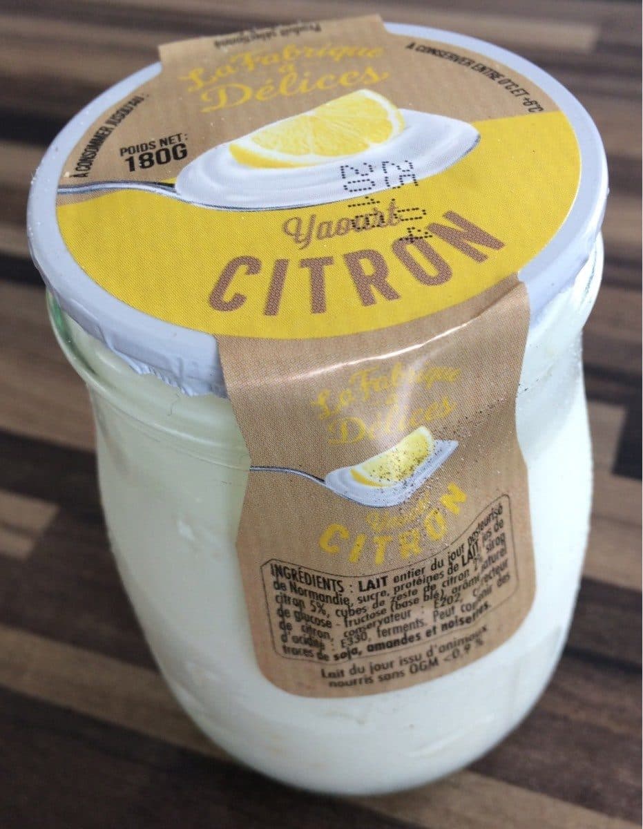 Open Food Facts yaourt citron packshot