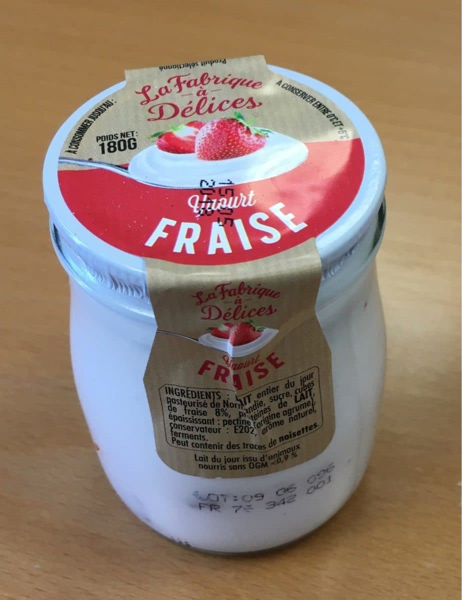 Open Food Facts Yaourt à la fraise packshot