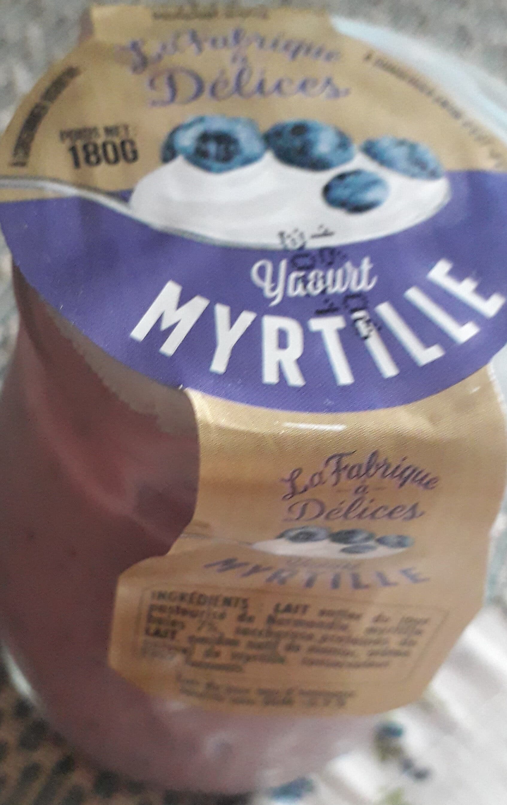 Open Food Facts Yaourt Myrtille packshot