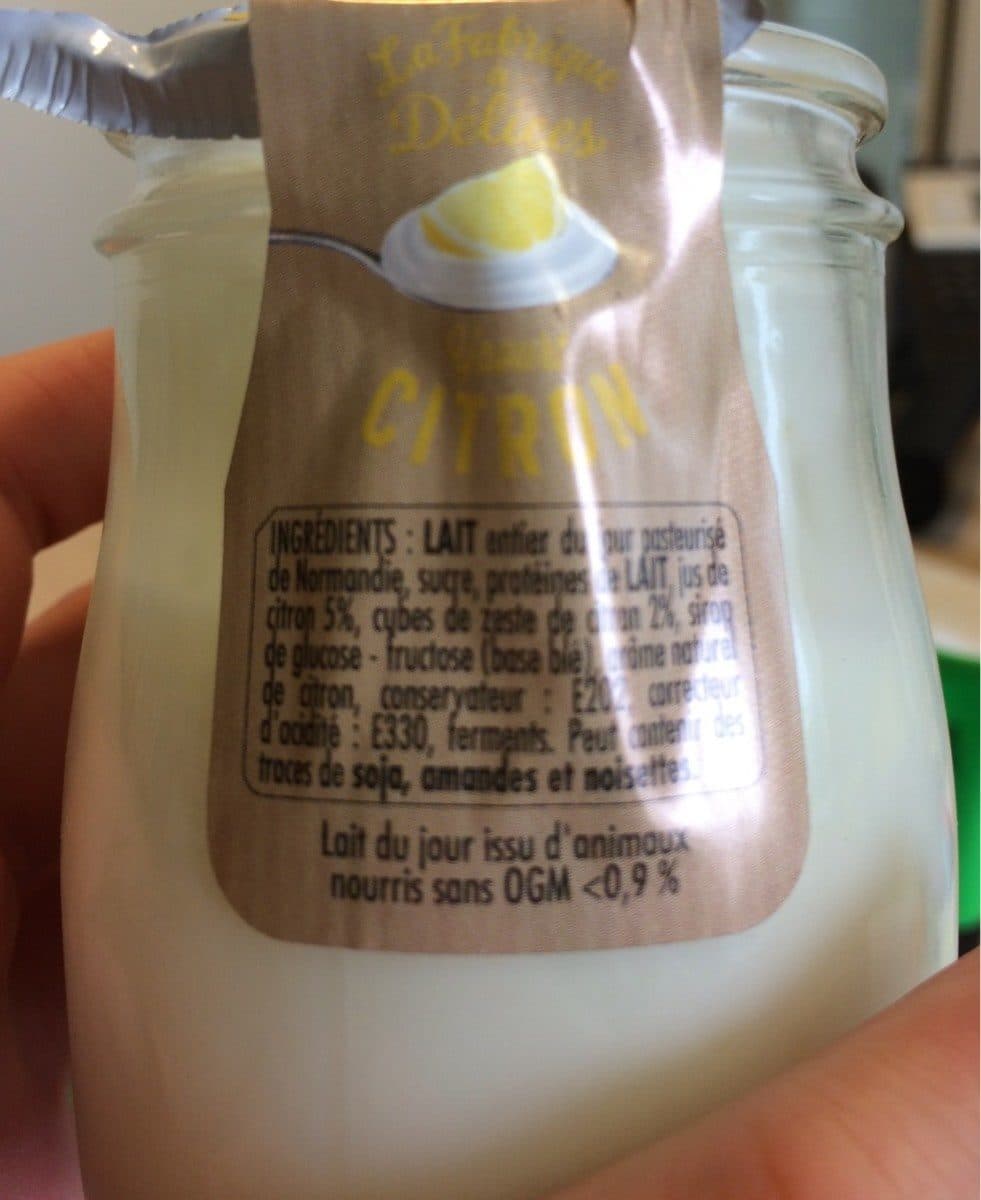 Open Food Facts Yaourt citron packshot