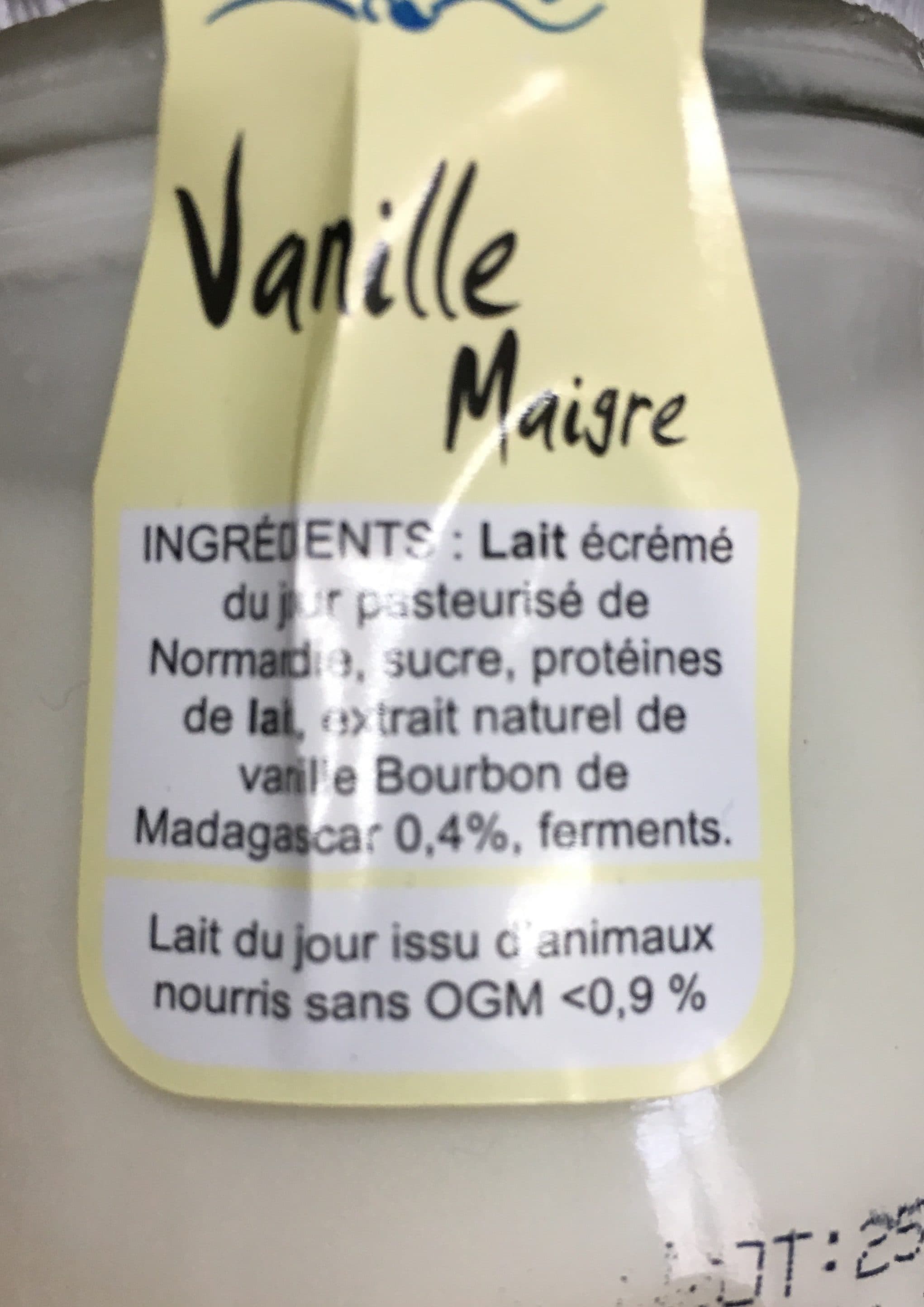 La ferme du manege Yaourt maigre à la vanille packshot
