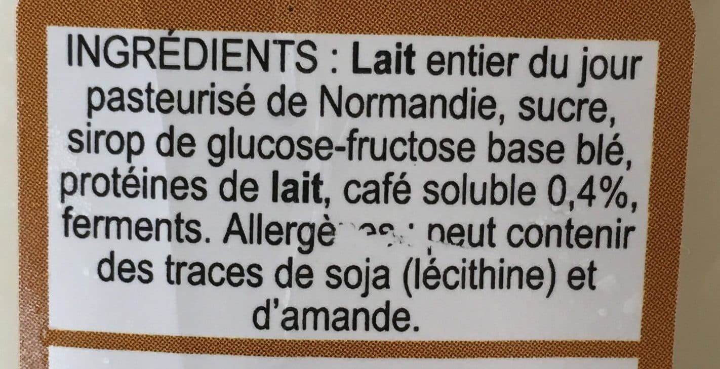 La Ferme du Manège Yaourt au Lait du Jour Café packshot