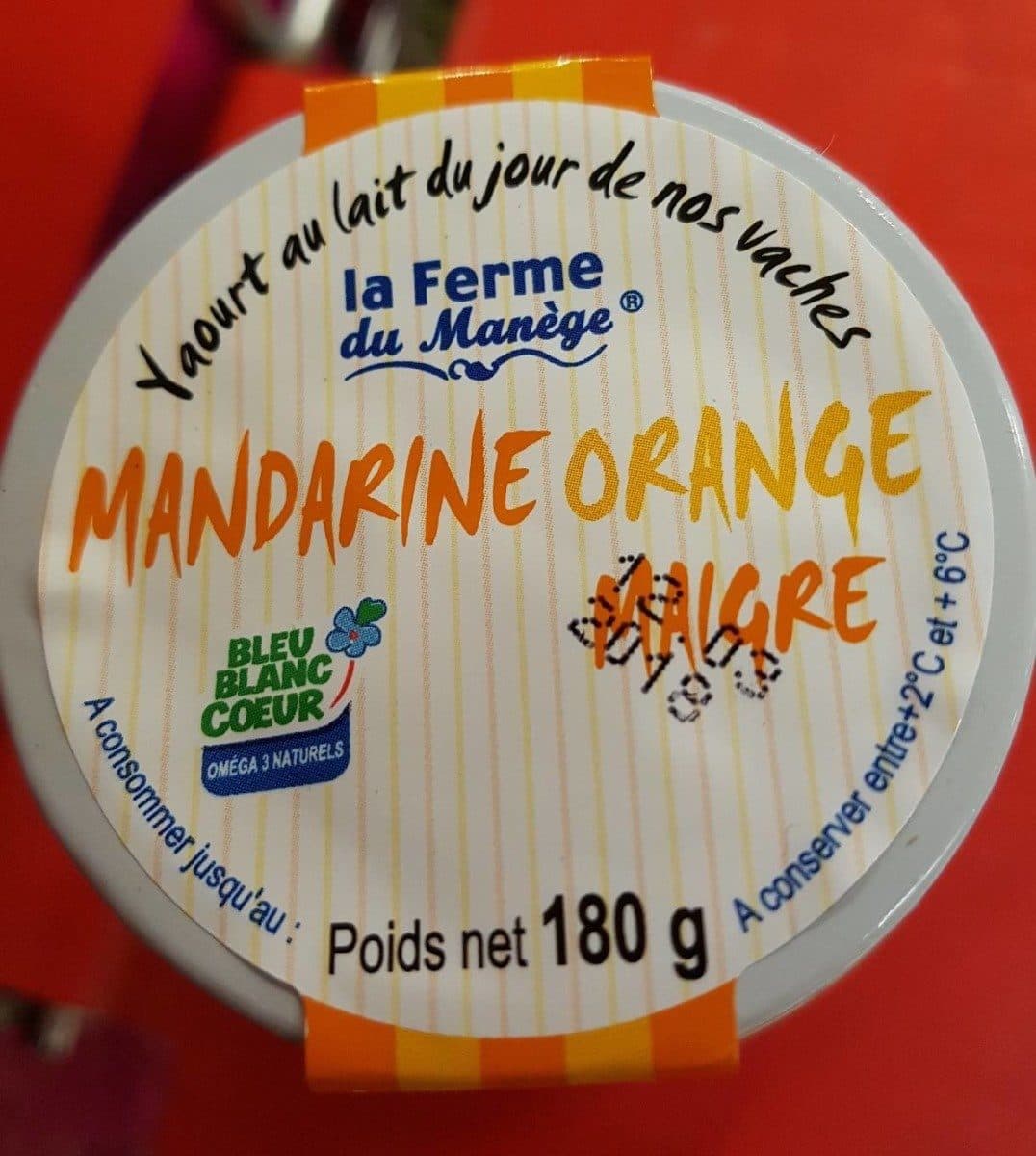 La ferme du manege Yaourt mandarine orange packshot