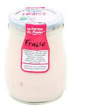 La ferme du manège Yaourt à la Fraise au lait du jour de nos vaches packshot