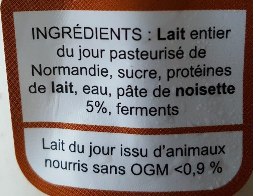 La Ferme du Manège Yaourt Noisette packshot
