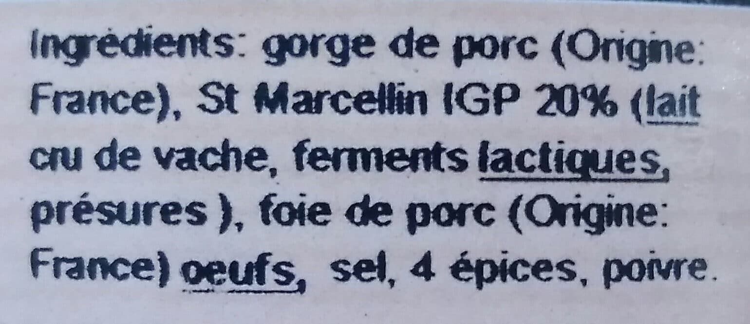 Les Délices de Lyon Terrine au saint-marcellin packshot