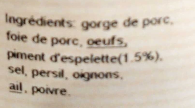 Les Délices de Lyon Terrine campagnarde au piment d'Espelette packshot