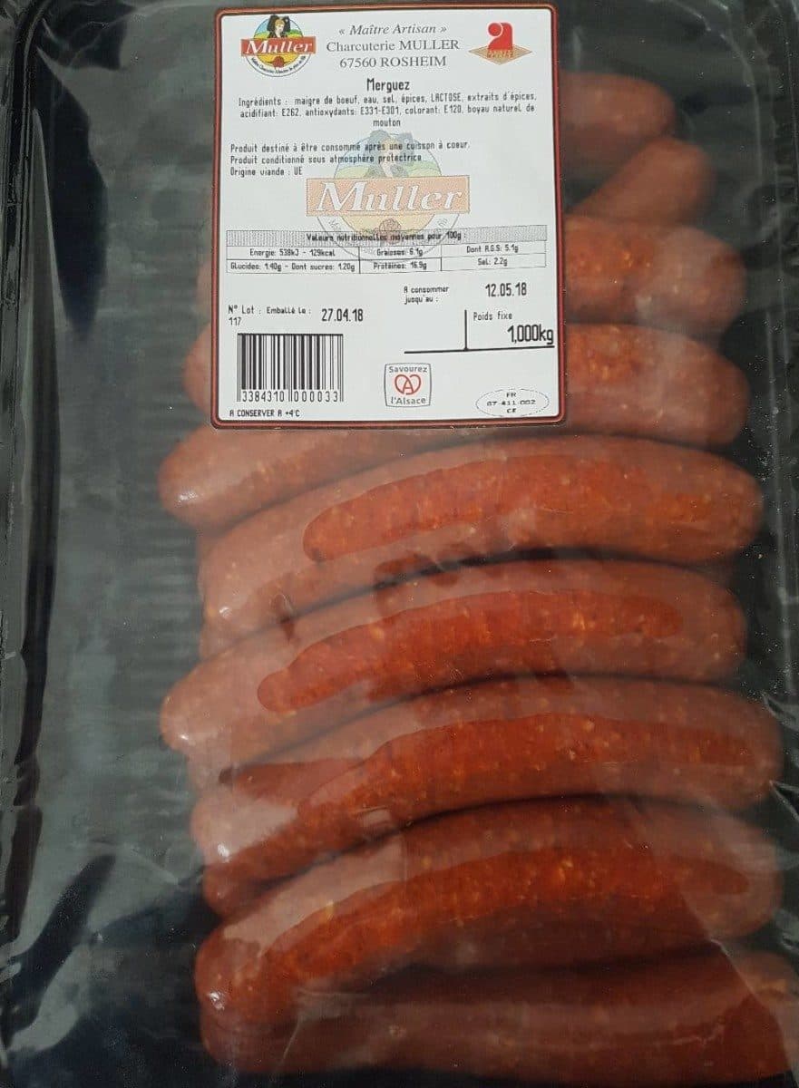Open Food Facts Merguez - 1kg packshot