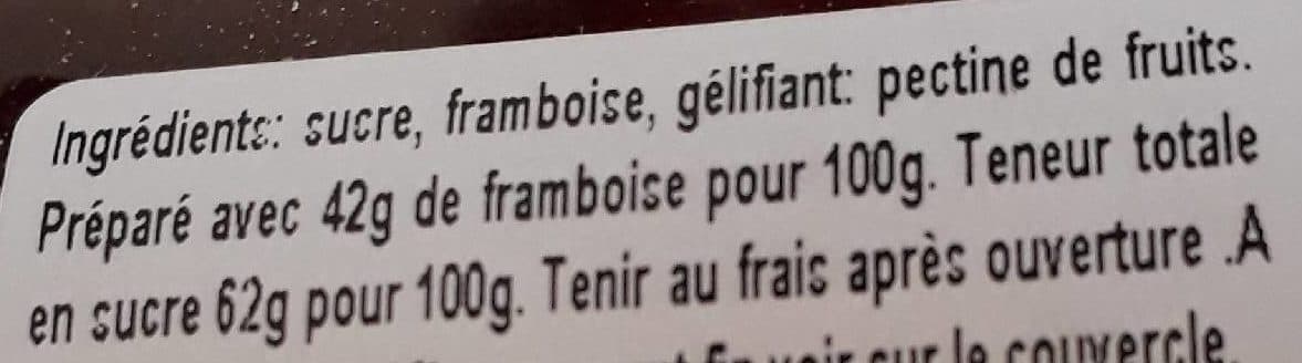 JACQUES BURIN Confiture de Framboise Épépinée packshot
