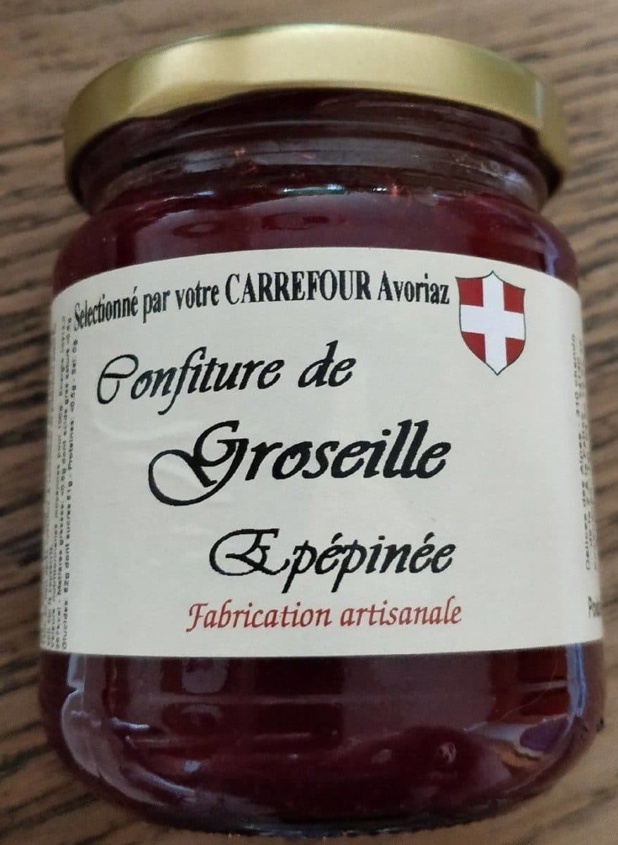 Open Food Facts Confiture de groseille épépinée packshot