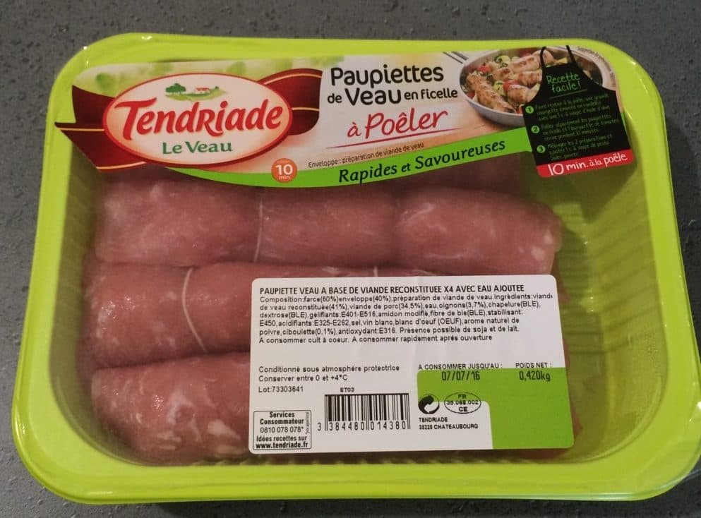 Tendriade Paupiettes de Veau en ficelle à poêler packshot