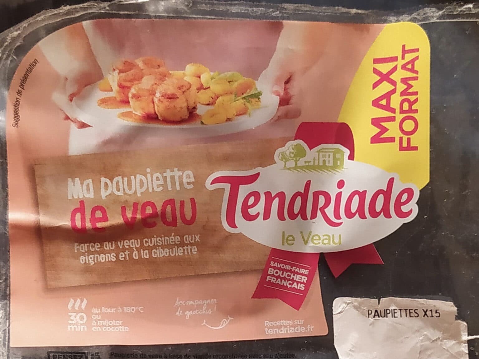 Tendriade Paupiettes de Veau x 15 packshot