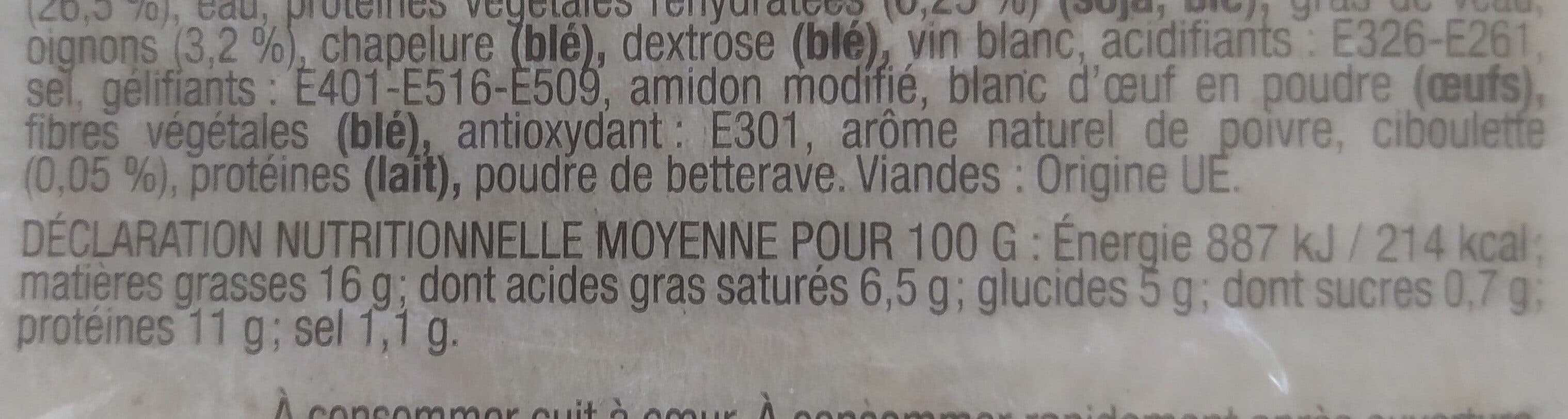 Tendriade Paupiettes de veau, savoureuses et Moelleuses x 4 packshot