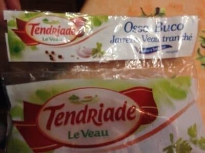 Tendriade Osso buco de veau packshot