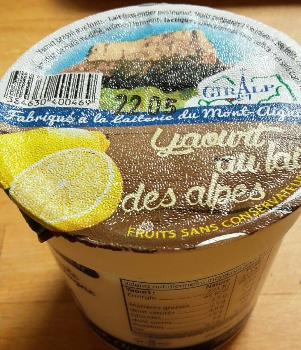 Open Food Facts Yaourts aux citrons packshot