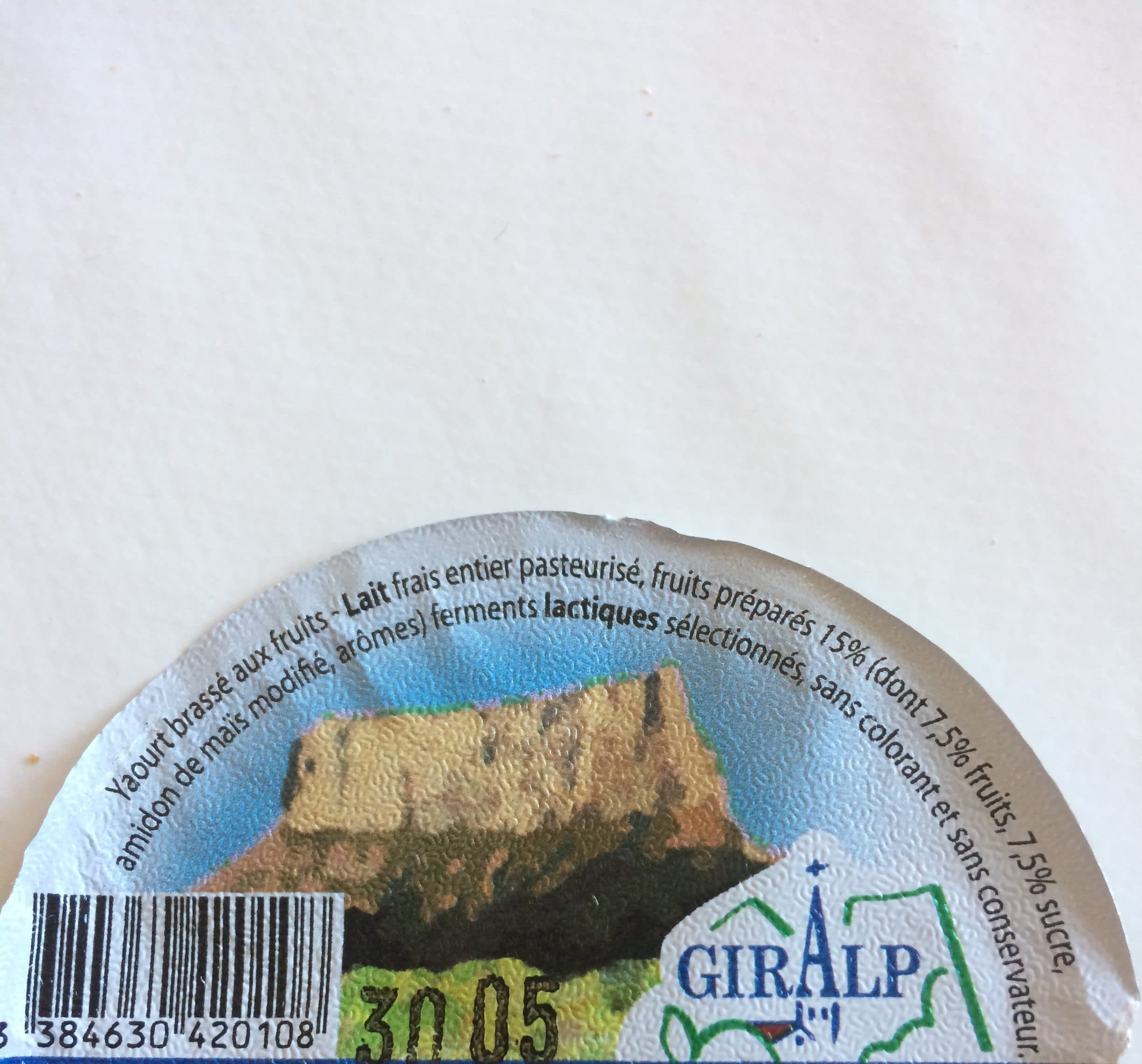 Giralp Yaourt au lait des Alpes packshot