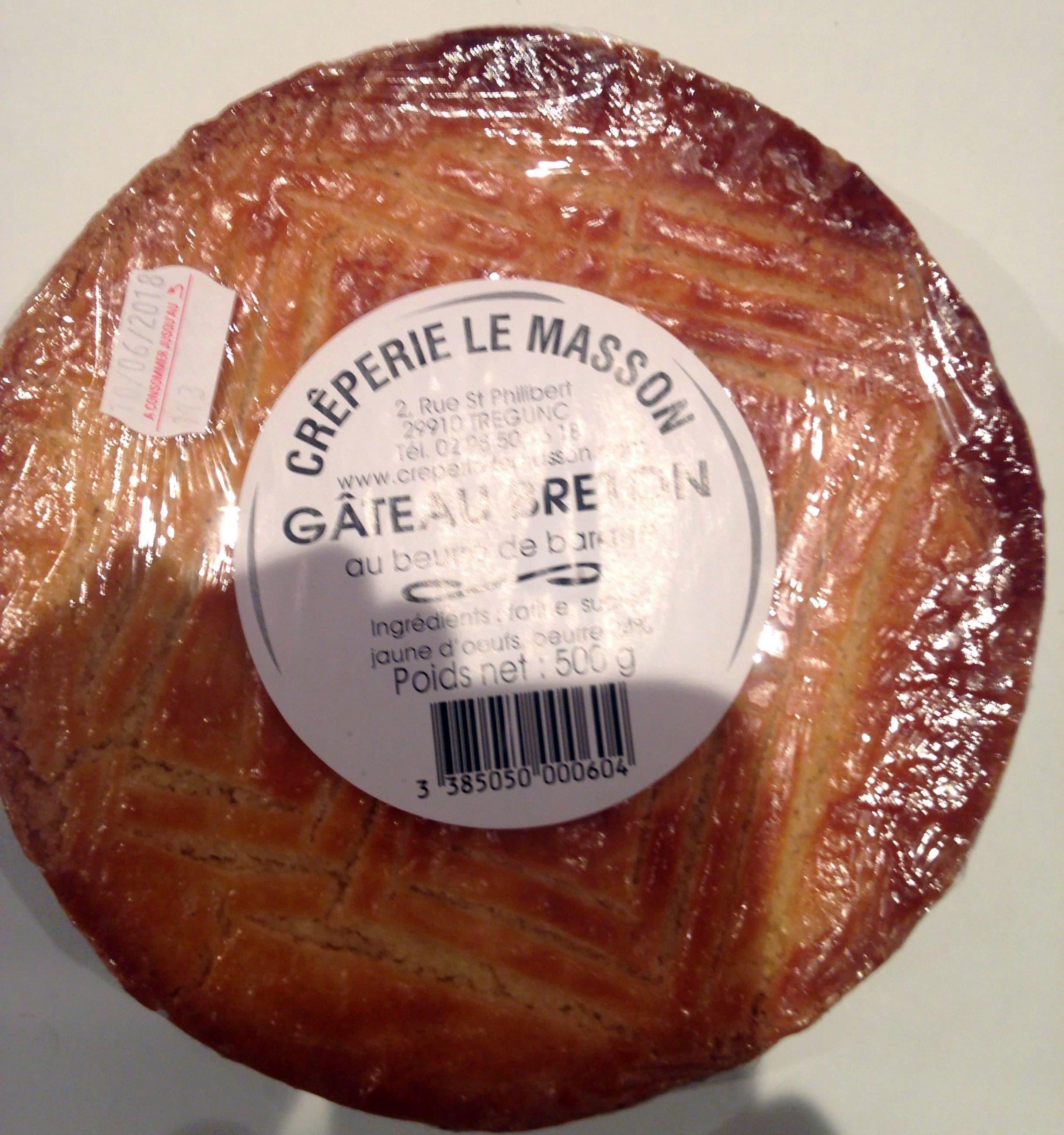 Le Masson Gâteau breton au beurre de baratte packshot