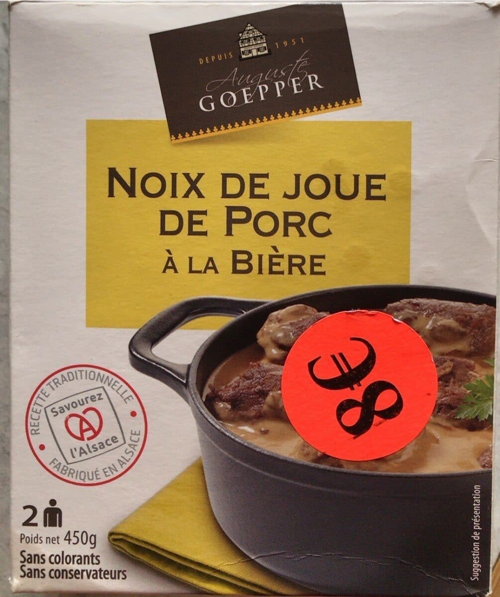 Auguste Goepper Noix de joue de porc à la bière packshot