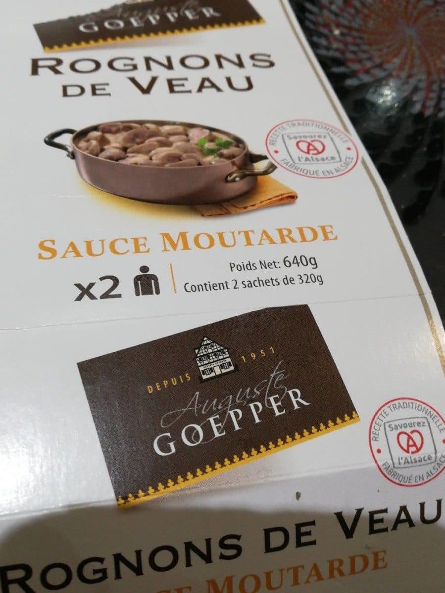 Open Food Facts Rognons de veau goepper packshot
