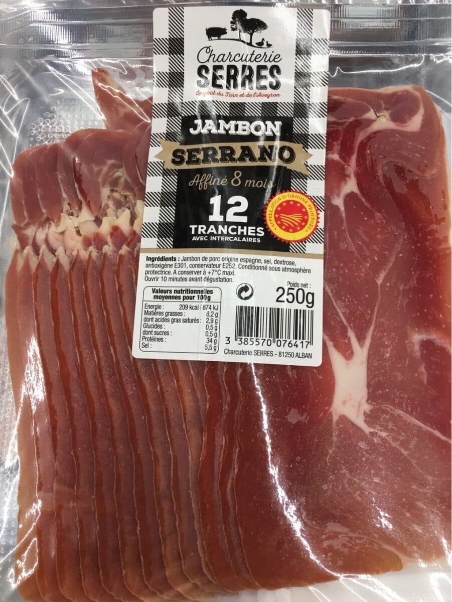 Charcuterie Serres Jambon serrano packshot
