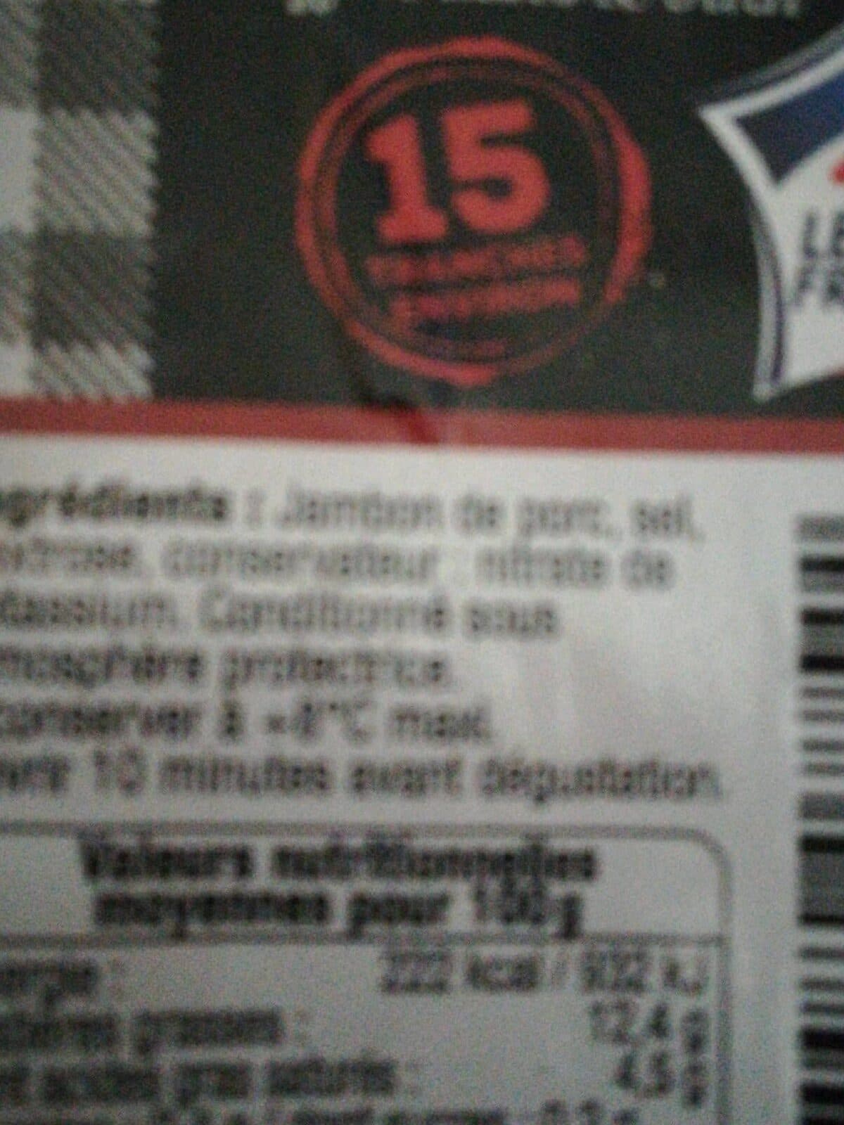 Open Food Facts Quart de jambon packshot